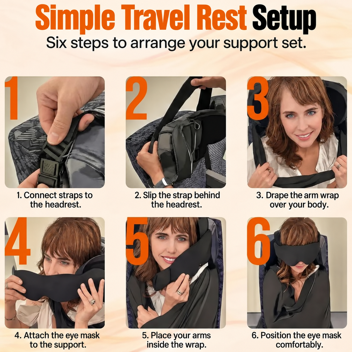DreamWrap™ 3-in-1 Travel Pillow & Eye Mask